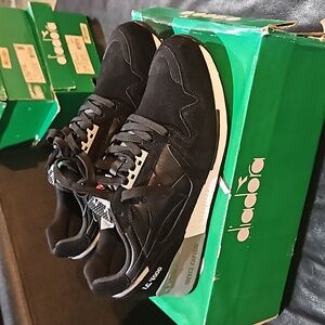 Diadora I.C. 4000 black silver gray new in box sz 11.5